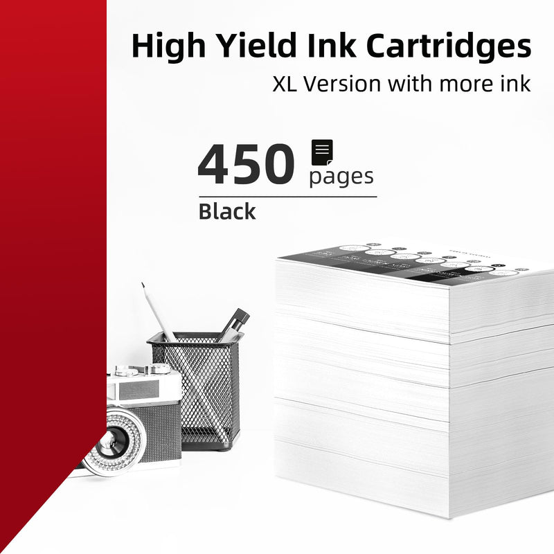  [AUSTRALIA] - 245XL PG-245XL Black Ink Cartridge for Canon 245 PG-245 PG245 XL Compatible with Canon Pixma TR4500 TS3122 MG2522 TR4520 MX492 MG2500 MX490 TR4522 TS202 TS3320 TS3120 TS3100 Printer(2 Black, PG245XL)