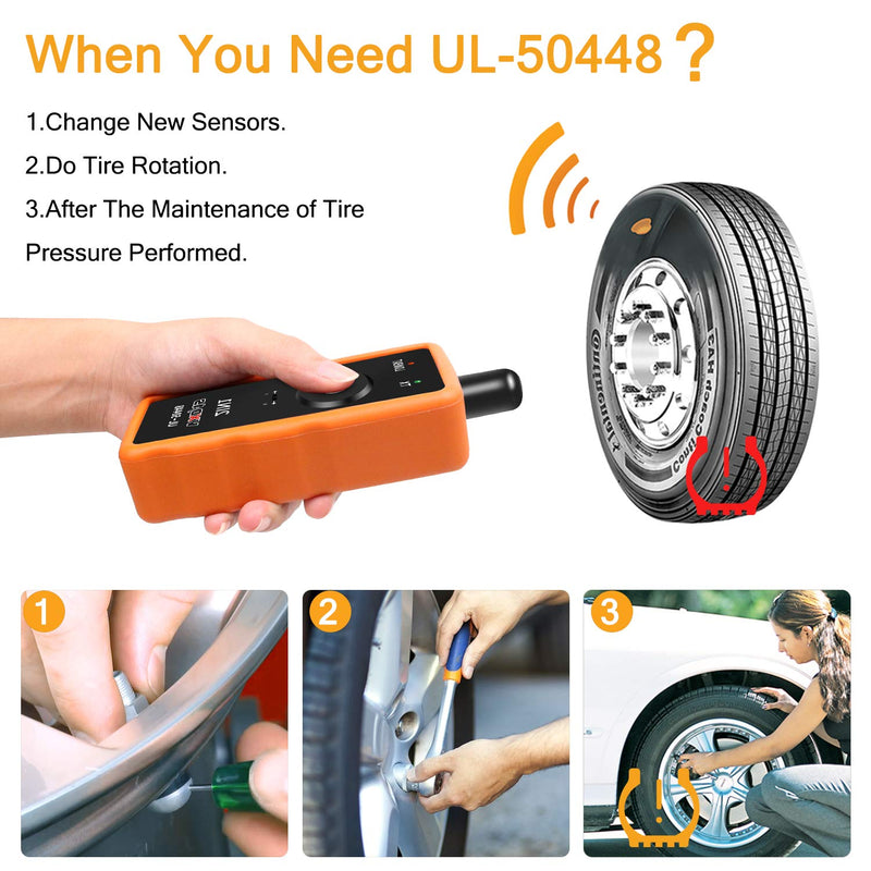 VXDAS 2IN1 TPMS Relearn Tool Super UL-50448 Compatible for GM and Ford Vehicle Automotive Tire Pressure Monitor Sensor Reset Activation Tool - LeoForward Australia