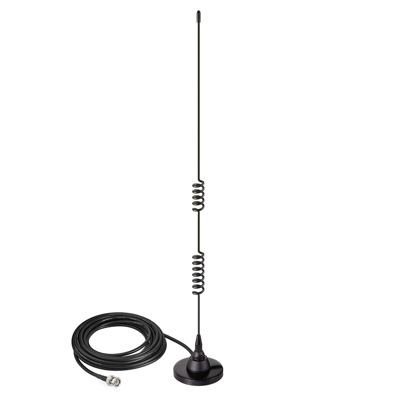  [AUSTRALIA] - Bingfu Ham Radio Antenna Police Radio Scanner Antenna Amateur Mobile Radio Antenna Magnetic Base BNC Male Antenna Compatible with Uniden Bearcat Whistler Radio Shack Police Radio Scanner