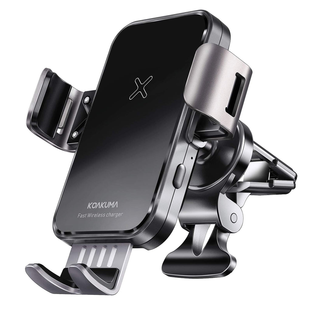  [AUSTRALIA] - 15W Fast Wireless Car Charger Mount - Wireless Charging Car Mount Auto-Clamping.Windshield/Air Vent Phone Holder,Quick Charging for iPhone 8/9/10/11/12/13/14 Pro/MAX/XS/XR/X/8/Plus Samsung Galaxy