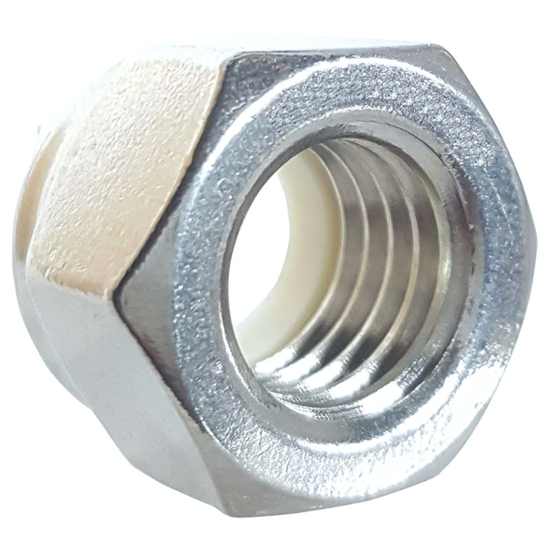  [AUSTRALIA] - Forty (40) 3/8-16 Zinc Plated Nylon Insert Hex Lock Nuts (BCP233)