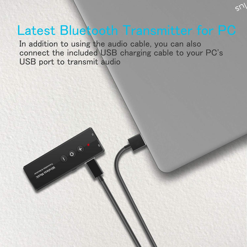 Bluetooth 5.0 Transmitter 3-in-1, Portable Wireless Bluetooth Adapter, Rechargeable Bluetooth Transmitter for TV,Bluetooth Audio Receiver for Car Stereo System - LeoForward Australia