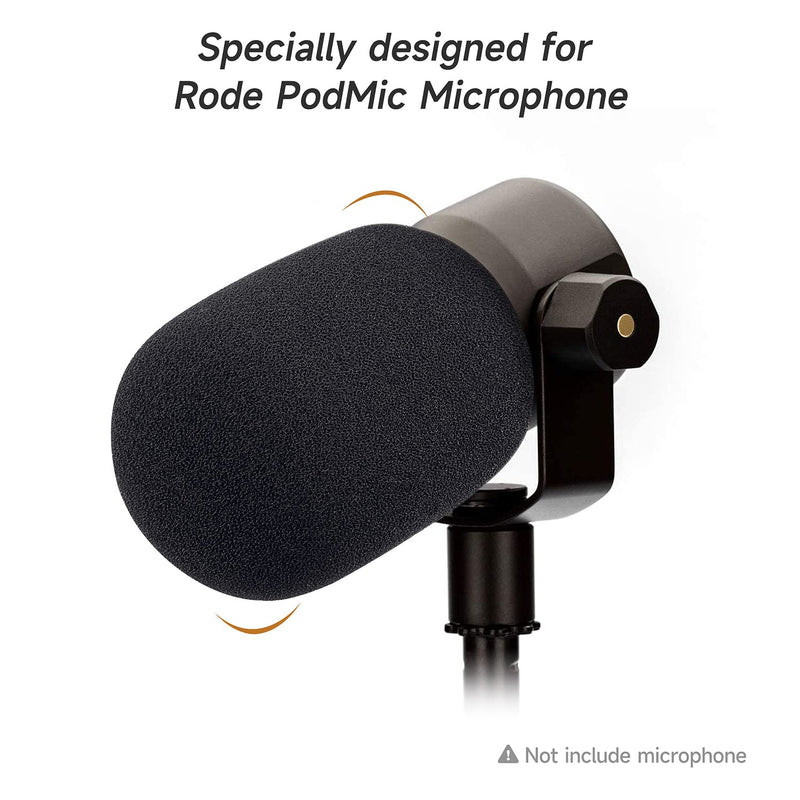  [AUSTRALIA] - WIBOND PodMic Pop Filter Foam Cover - Professional Mic Foam Covers Windscreen Compatible with Rode PodMic Improve Sound Quality Reduce Plosive Wind Noises