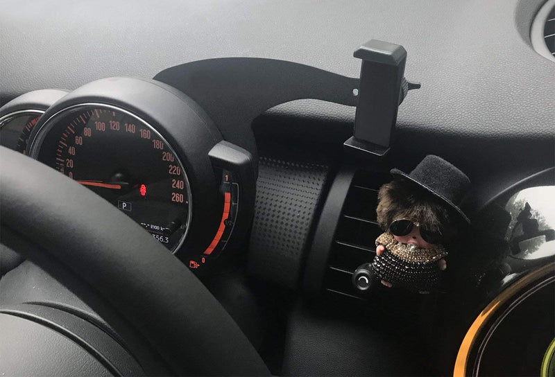 [AUSTRALIA] - iJDMTOY Behind Tachometer Bolt-On Mount Cell Phone GPS Black Holder Compatible With MINI Cooper R55 R56