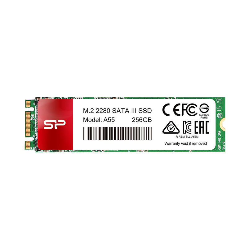  [AUSTRALIA] - Silicon Power 2-Pack 256GB A55 M.2 SSD SATA III Internal Solid State Drive 2280 256GB x2 2280 M.2 SATA
