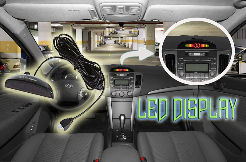  [AUSTRALIA] - Parking Sensors LED Display Car Reverse Backup Radar System (2 Pack) 2 Pack