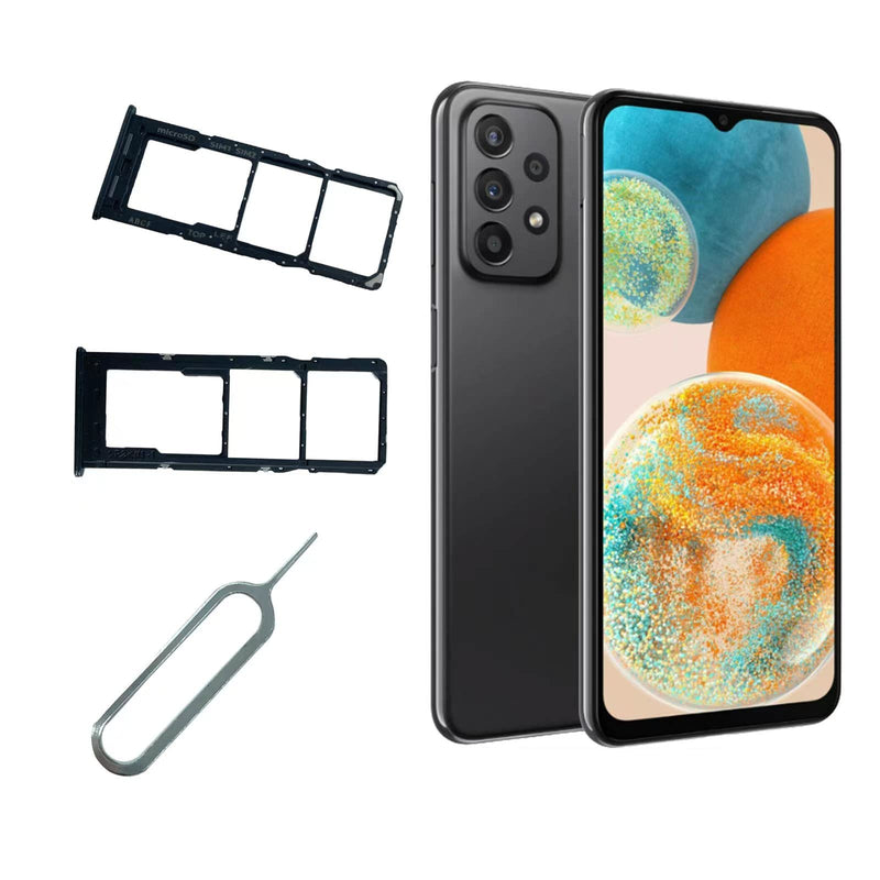  [AUSTRALIA] - Avvood for Samsung Galaxy A23 5G SM-A236U A236U1 A236U Single SIM Card Tray MicroSD Holder Slot + Pin，Black