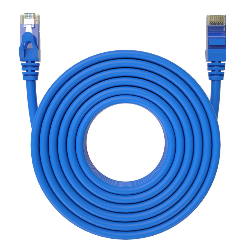  [AUSTRALIA] - Cat6 Ethernet Cable(40Feet) SHD Network Patch Cable UTP LAN Cable Computer Patch Cord-Blue 40FT