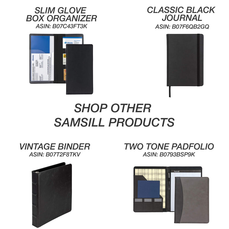  [AUSTRALIA] - Samsill Glove Box Organizer, Zipper Car Organizer - Owner's Manual, Car Document Holder, Black