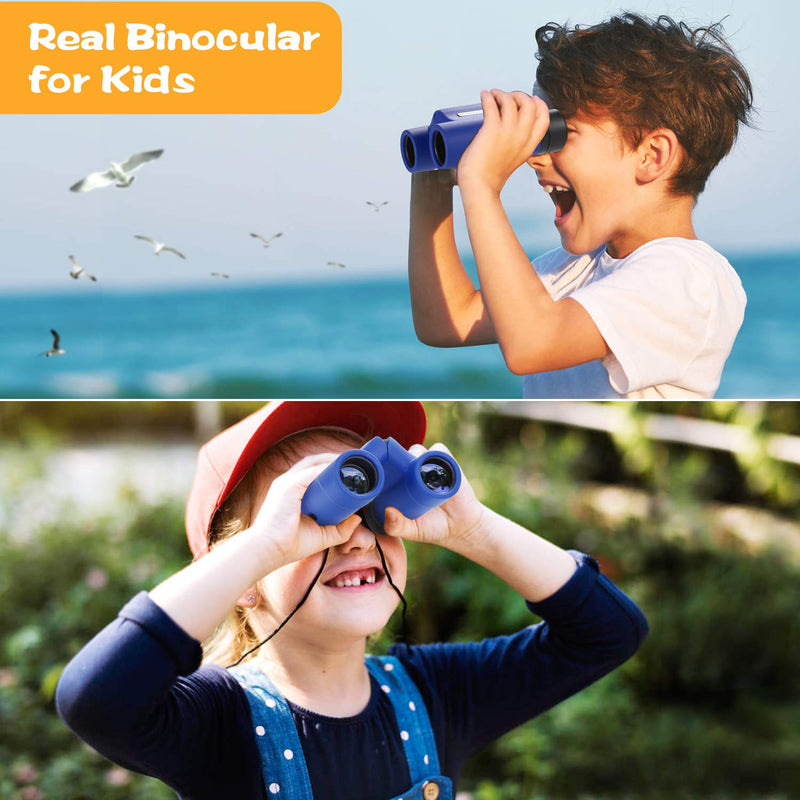  [AUSTRALIA] - Kids Binocular Easter Gifts for Kids 4-12 Years Old Boys Girls Real Compact Binoculars 8x21 Toys Presents for Children Age 5 6 7 8 10+ Dark Blue