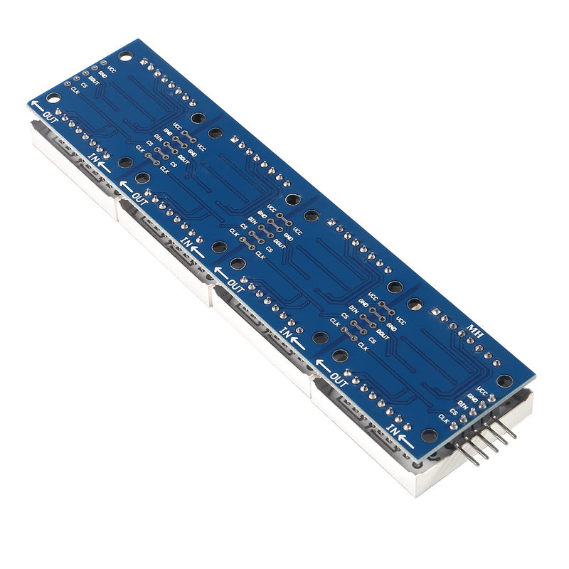  [AUSTRALIA] - ALAMSCN MAX7219 Dot Matrix Module 32x8 4 in 1 LED Display Modules for Arduino Raspberry Pi Microcontroller with 5Pin Wires Red (Pack of 2)