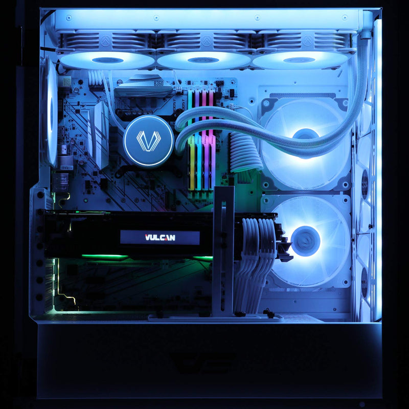  [AUSTRALIA] - Vetroo PC Case Fan, 120mm White High Airflow 5V 3-Pin ARGB & 4-Pin PWM Case CPU Cooling Fan White 1 Pack