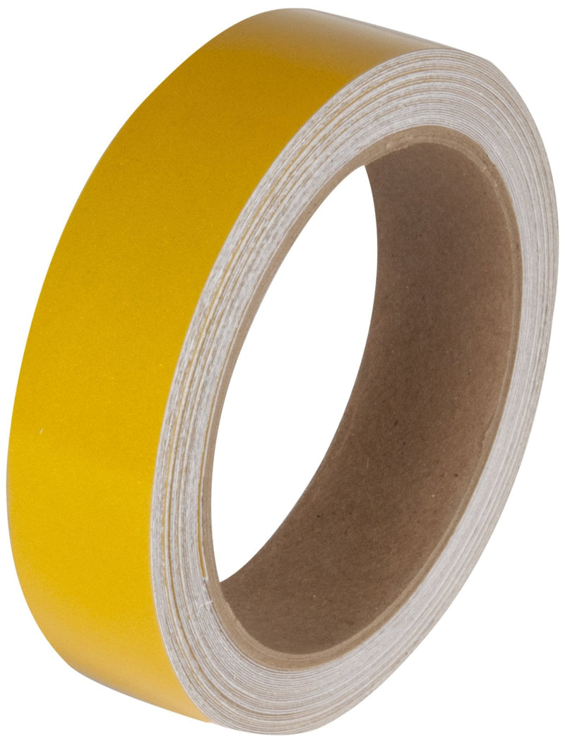  [AUSTRALIA] - Incom Manufacturing: RST114 Engineer Grade High Visibility Reflective Adhesive Tape, 1 inch x 30 ft., Yellow – indoor / outdoor on railings, trailers, post 1 Inch x 30 Feet
