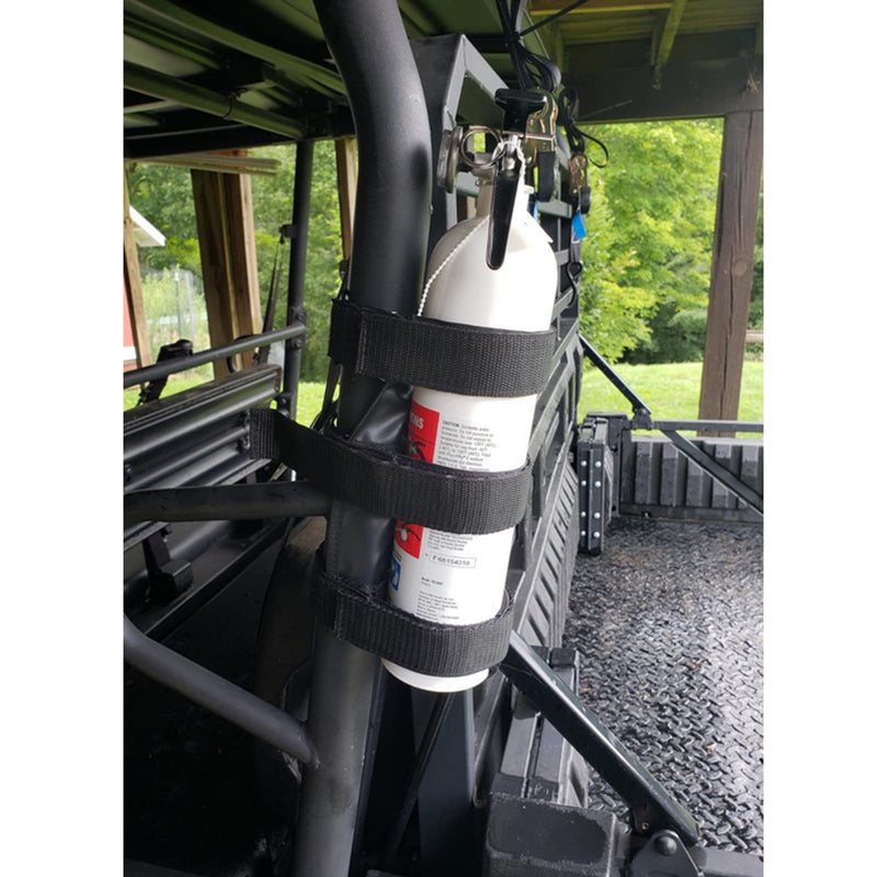  [AUSTRALIA] - UNIGT Universal UTV Roll Bar Fire Extinguisher Holder Compatible with Polaris RZR Ranger General 900 1000 XP Maverick X3 - Enhanced Stitching Quick Release