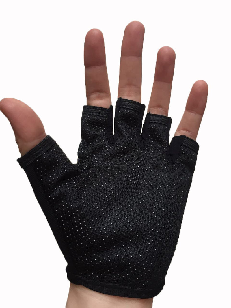 MARZE Cycling Gloves for Kids Children Half Finger Non-Slip Adjustable Sports Gloves Bike Gloves Black - LeoForward Australia