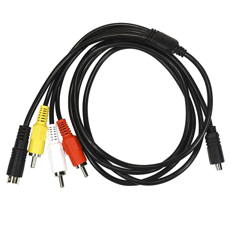  [AUSTRALIA] - HQRP AV Audio Video Cable Cord Compatible with Sony Handycam VMC-15FS DCR-HC28 DCR-HC38 DCR-HC48 DCR-HC52 HDR-CX7 HDR-FX7 HDR-HC5 HDR-HC7 DCR-HC62 DCR-HC96 DCR-SR200 DCR-SR200C Camcorder