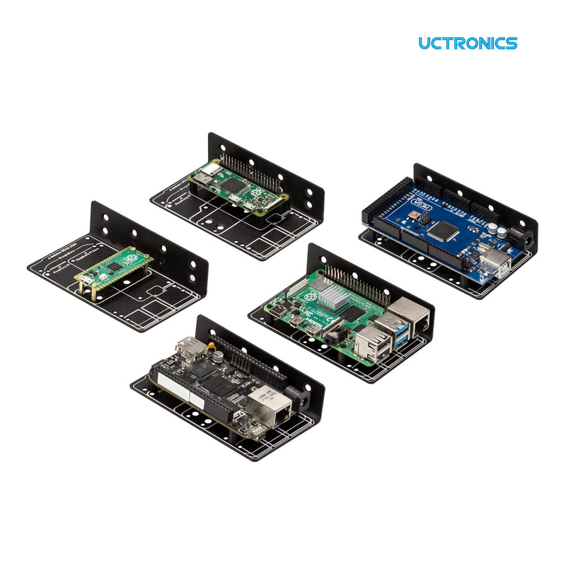  [AUSTRALIA] - UCTRONICS Raspberry Pi DIN Rail Mount, Compatible with Arduino, RPi 4B/3B+/3B/2B/B+, Pi Zero, Raspberry Pi Pico