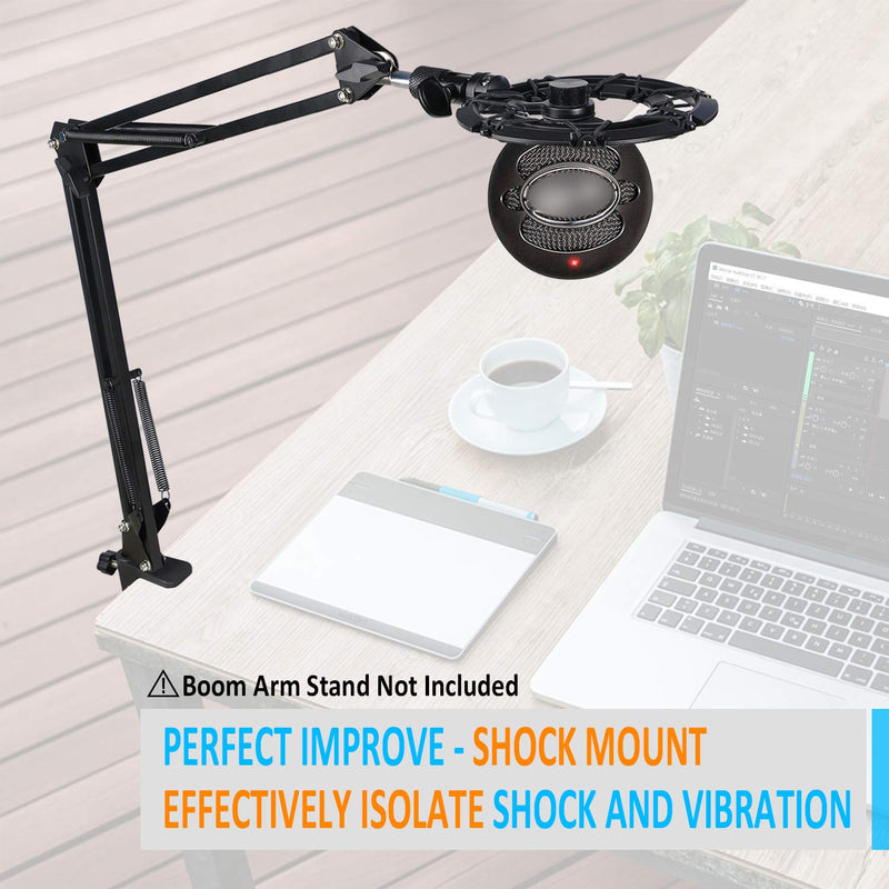  [AUSTRALIA] - YOUSHARES Snowball Shock Mount, Shockmount Reduces Vibration Noise Matching Mic Boom Arm Stand, Compatible with Blue Snowball iCE USB Microphone