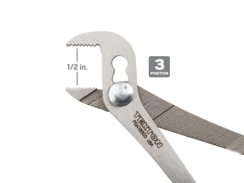  [AUSTRALIA] - TEKTON 5 Inch Angle Nose Slip Joint Pliers (1/2 in. Jaw) | PGA16005