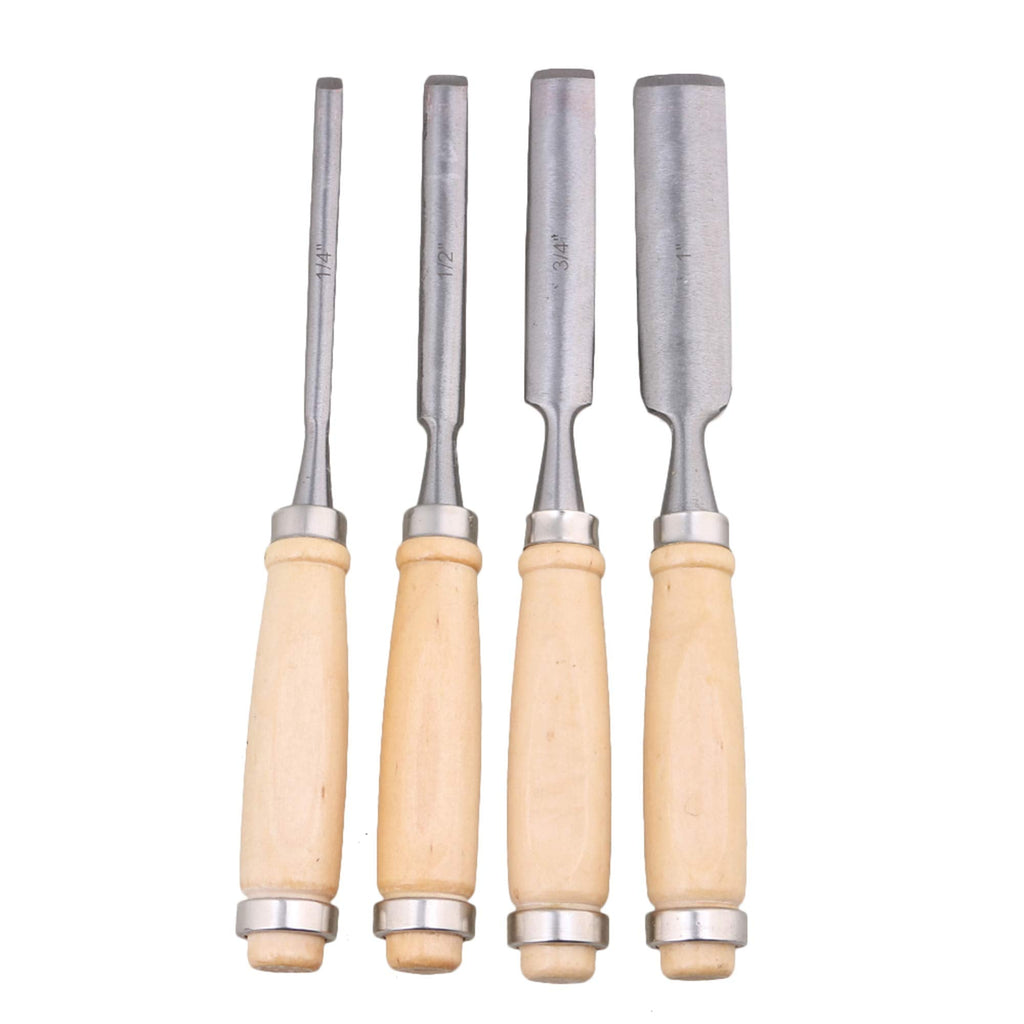  [AUSTRALIA] - 4PCS Semicircle Wood Carving Hand Chisel Tool Set Woodworking Gouges