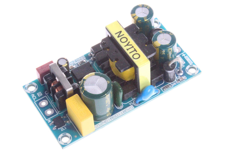  [AUSTRALIA] - NOYITO AC to DC Isolated Power Supply Module AC 120V 100V - 265V to DC 24V 1A 24W Peak 24V 1.5A 36W Max Power Module with Overvoltage Overload Short-Circuit Protection (24V 1A Peak 1.5A) 24V 1A / Peak 1.5A Blue