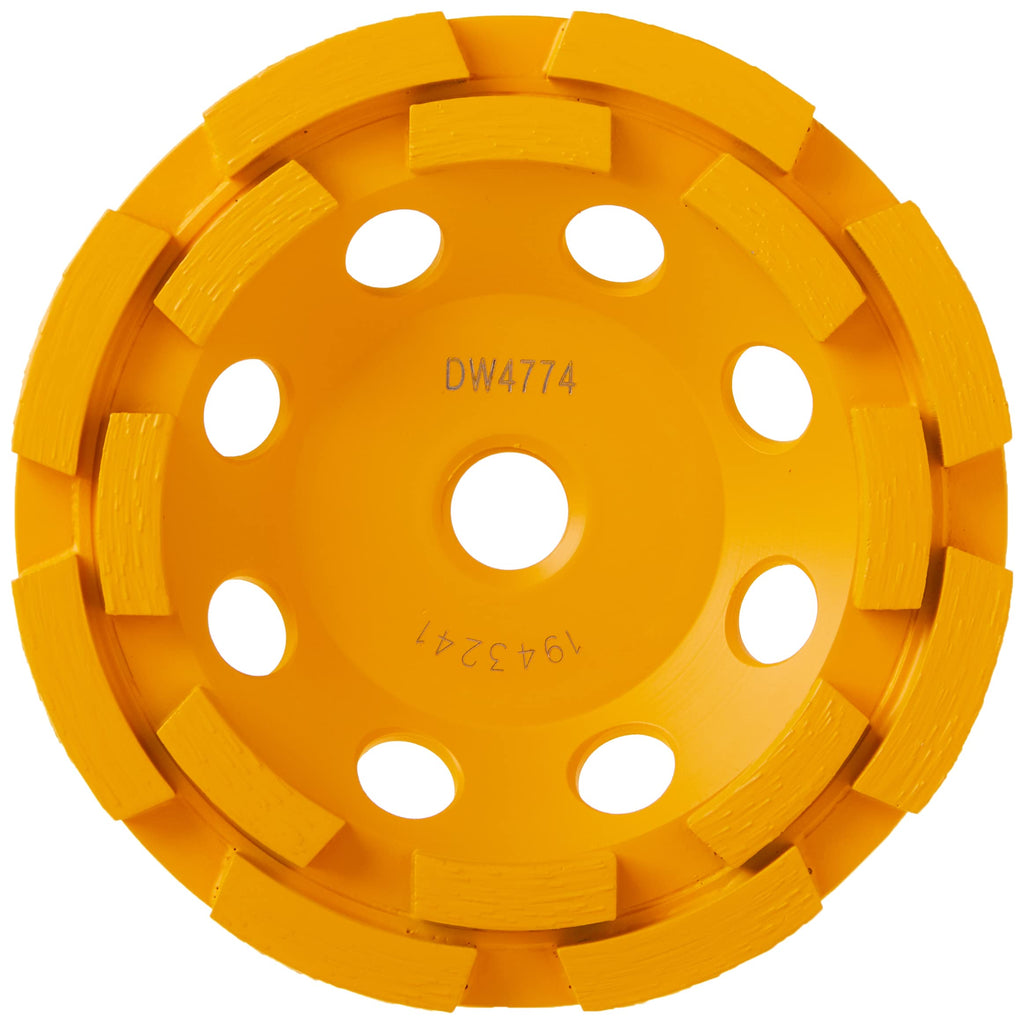  [AUSTRALIA] - DEWALT Grinding Wheel, Double Row, Diamond Cup, 4-1/2-Inch (DW4774)