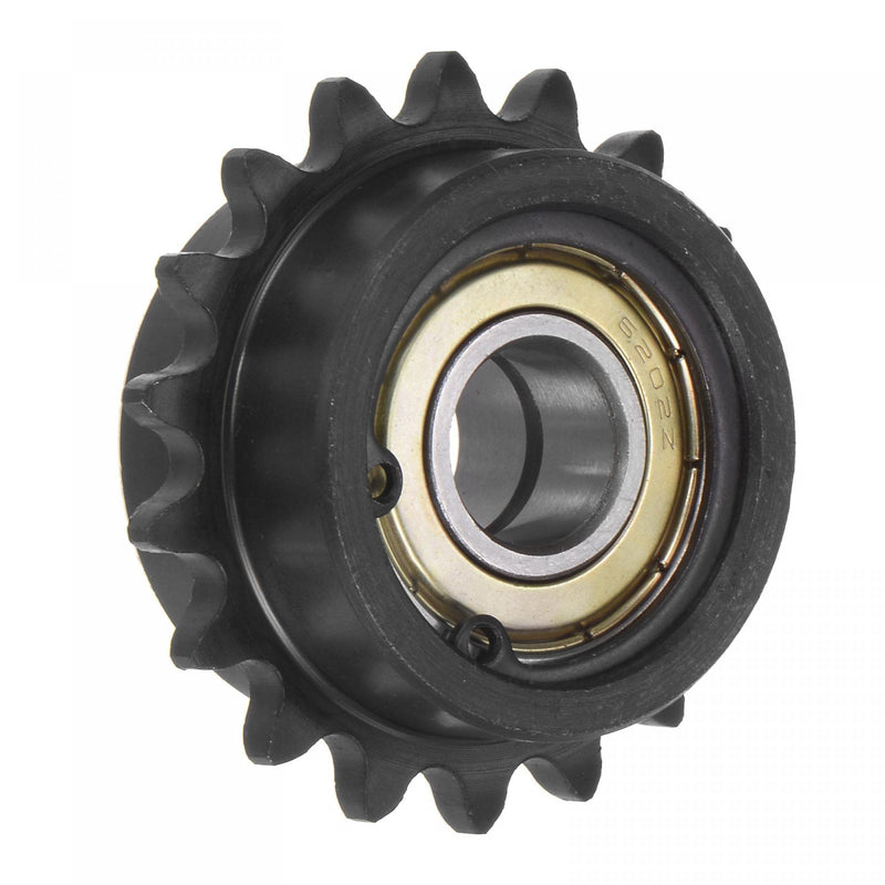  [AUSTRALIA] - uxcell #35 Chain Idler Sprocket, 15mm Bore 3/8" Pitch 18 Tooth Tensioner, Black Oxide Finished C45 Carbon Steel with Insert Double Bearing for ISO 06C Chains