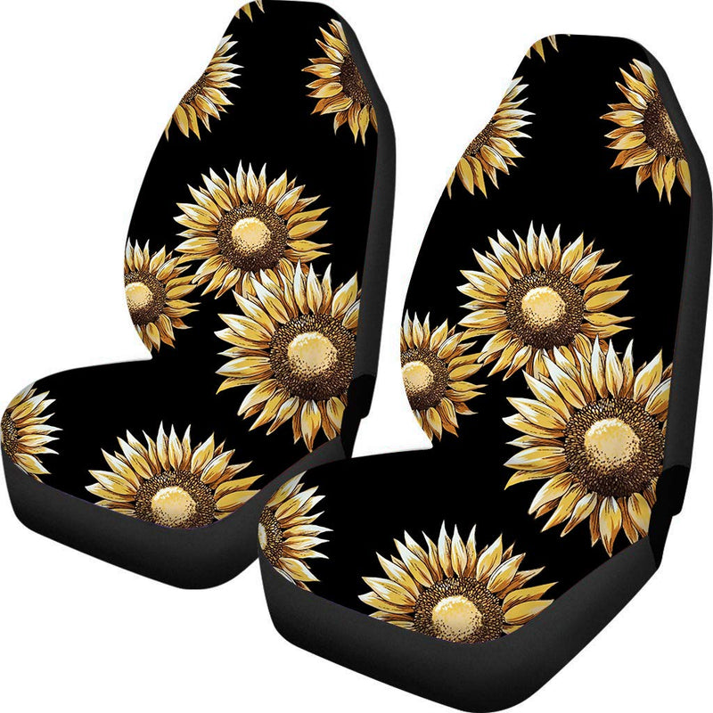  [AUSTRALIA] - Adult Sunflower Auto Car Seat Covers Interior Protection for Auto Bucket Seat cute pattern 2