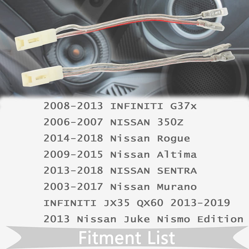 RED WOLF Car 4 inch Bose Dash Tweeter Speaker Wire Harness Connector for 2014-2018 Nissan Rogue, 2008-2017 Nissan Maxima Murano Pathfinder Model - LeoForward Australia