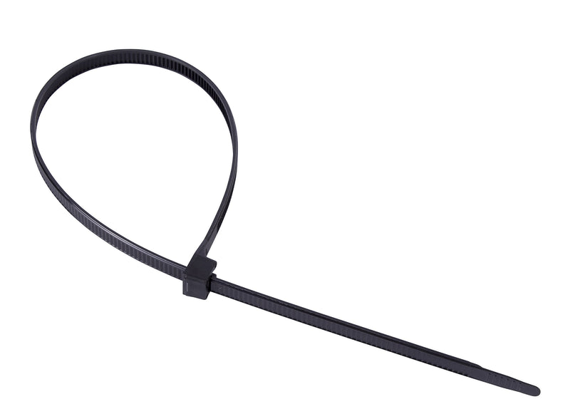  [AUSTRALIA] - Gardner Bender 46-310UVB DoubleLock Cable Tie, 11 inch, 75 lb, Electrical Wire and Cord Management, Nylon Zip Tie, 100 Pk, UV Resistant Black