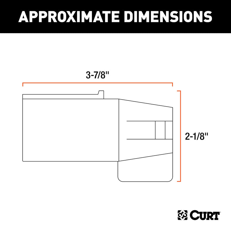  [AUSTRALIA] - CURT 57250 7-Way RV Blade Vehicle-Side to 5-Way Flat Trailer Wiring Adapter, Black