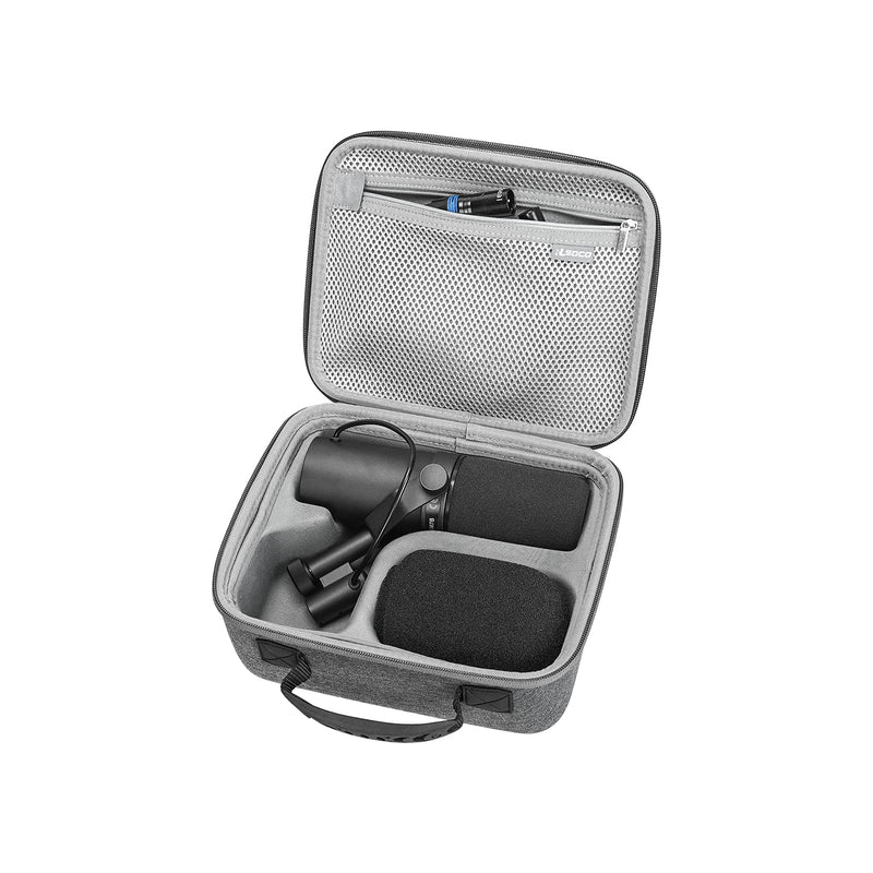  [AUSTRALIA] - RLSOCO Case for Shure SM7B Vocal Dynamic Microphone/Shure MV7 USB Podcast Microphone (Grey) Grey