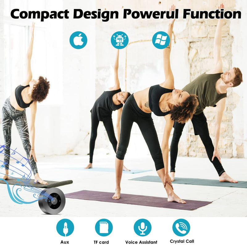  [AUSTRALIA] - LED Touch Bluetooth Speaker Portable Wireless Speakers with HD Sound / 12-Hour Playtime/Bluetooth 5.0 / Micro SD Support, for iPhone/ipad/Samsung/Tablet/Laptop/Echo dot (Gray) Gray