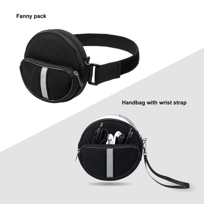  [AUSTRALIA] - CD Player Portable Case,Waterproof CD Player Fanny Pack with Wristlet Hand Strap Compatible with HOTT/Gueray/NAVISKAUTO/Jinhoo/Jensen/Monodeal Portable CD Player and More（6.5 inch）.