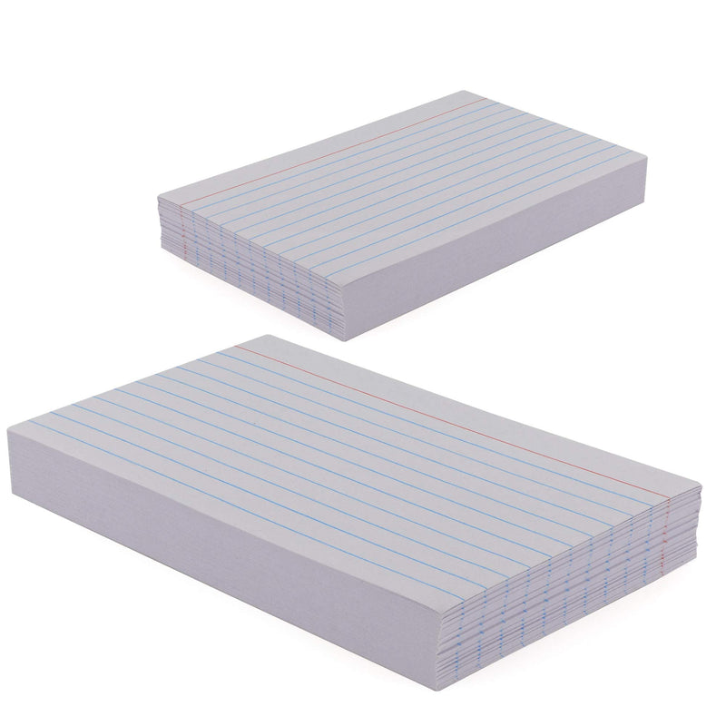  [AUSTRALIA] - Emraw Heavy Weight Ruled Index Cards 3x5 Inch Card 100 Sheets Perfect for Creating Flash Cards, Making Lists (100 Sheets Per Pack) (Pack of 2)