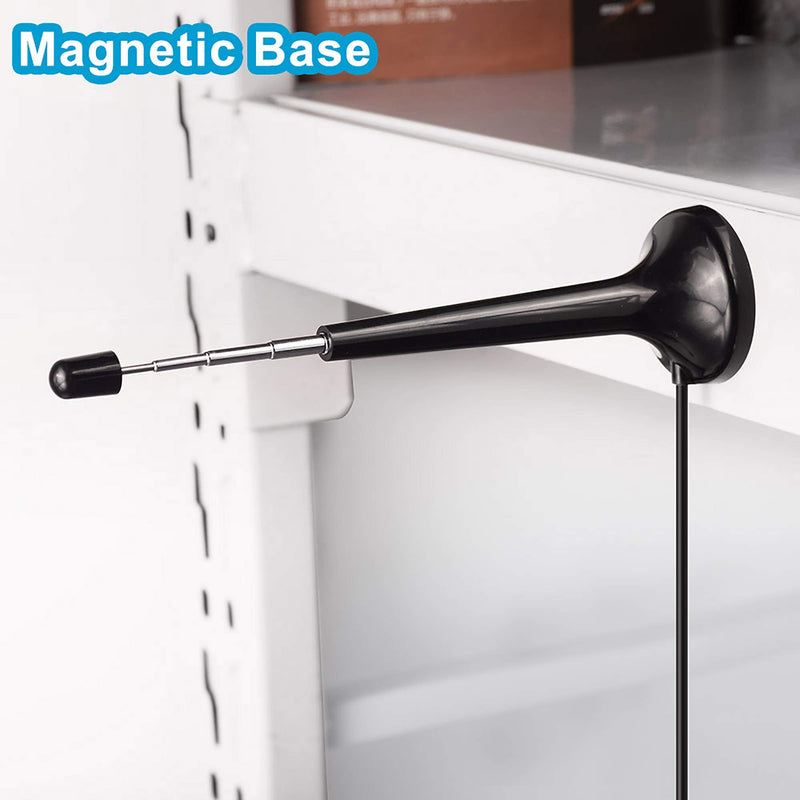  [AUSTRALIA] - Bingfu Telescopic FM Antenna Magnetic Base FM Radio Antenna for Pioneer Onkyo Yamaha Marantz Sherwood Indoor FM Radio Bluetooth Home Stereo Receiver AV Audio Video Home Theater Receiver Tuner