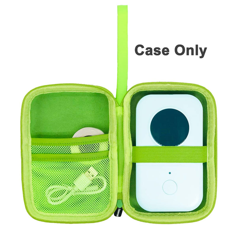 Hard Carrying Case Replacement for Phomemo D30 Label Marker Portable Bluetooth Label Printer,D30 Thermal Label Sticky Note Printer Storage Case(Case Only) (Green) Green - LeoForward Australia