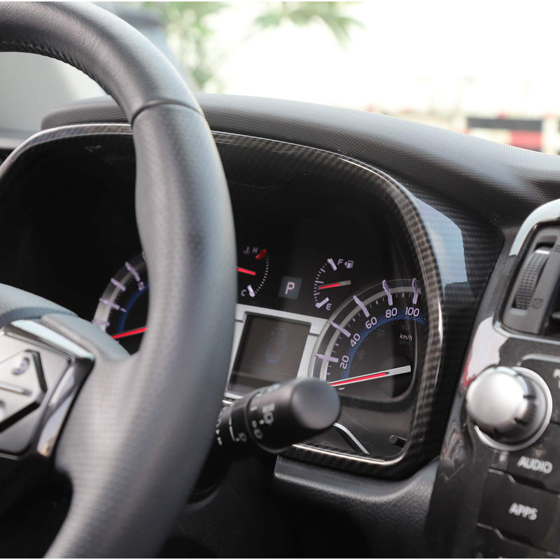  [AUSTRALIA] - JeCar Instruments Panel Cover Dashboard Panel Display Frame Decor Interior Decoration Accessories for Toyota 4Runner 2010-2019, Carbon Fiber Texture