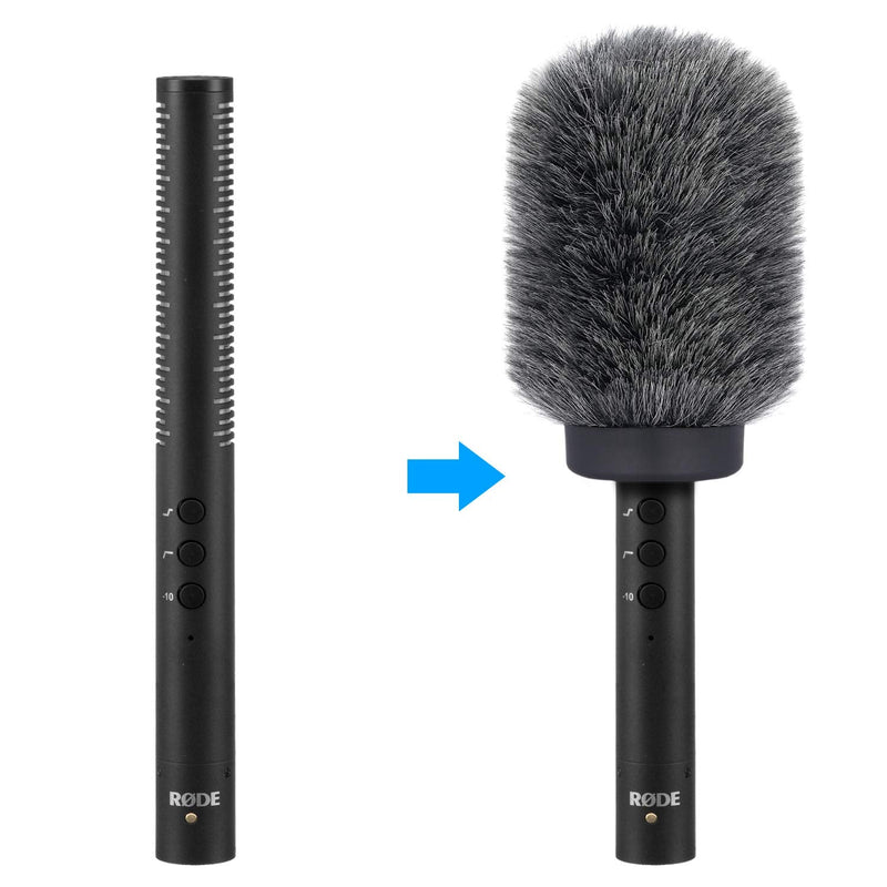  [AUSTRALIA] - YOUSHARES Deadcat Wind Muff for Rode NTG4, Audio-Technica AT875R Shotgun Microphones, Windscreen Up to 4.7" Long