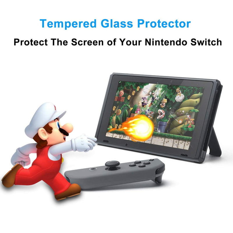 MAEXUS 2 Pcs Switch Screen Protector Tempered Glass Premium HD Clear Anti-Scratch Screen Protector for Nintendo Switch - LeoForward Australia