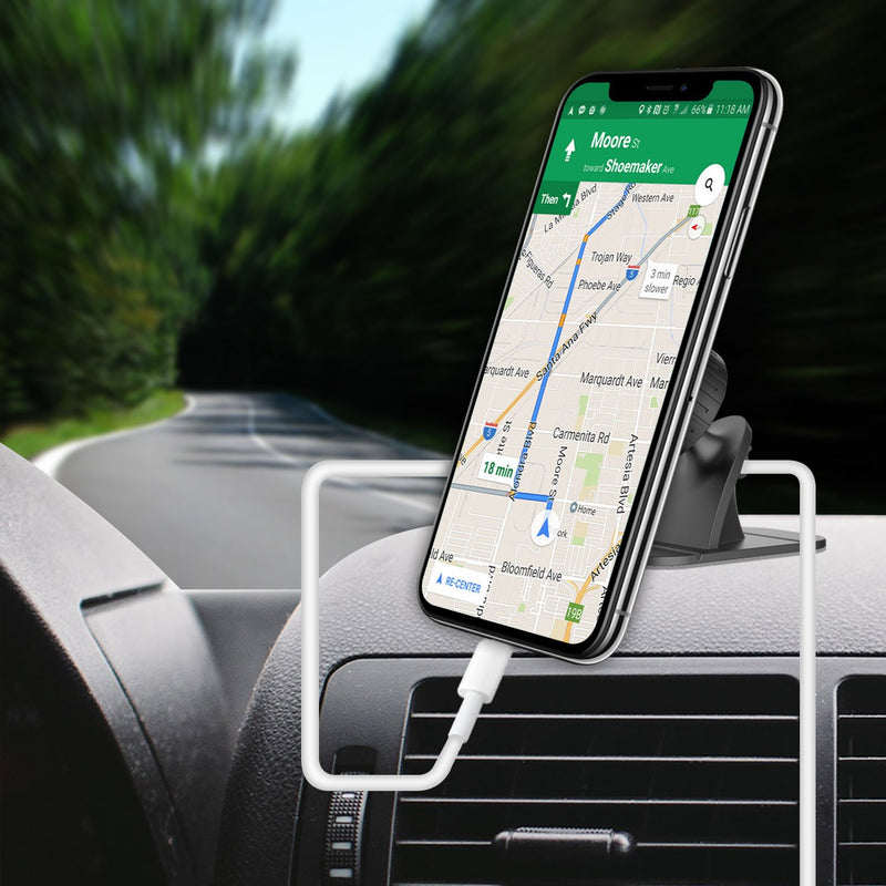  [AUSTRALIA] - Cellet Magnetic Dashboard Mount 3M Strong Adhesive Universal Compatible with iPhone 11 Pro Max Xr Xs Max Xs X SE 8 Plus 7 6S Note 10 5G 9 8 Galaxy S10 5G S10 S10e S10+ J2 S9 S8 Pixel 4 XL 4 3 XL 3