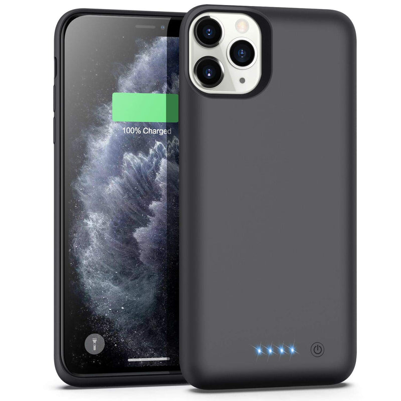  [AUSTRALIA] - Battery Case for iPhone 11 Pro Max, 7800mAh Extended Portable Battery Pack Rechargeable Charging Case Smart Battery Case for iPhone 11 Pro Max External Battery Cover 6.5 inch Charging Case - Black