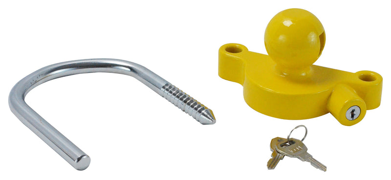  [AUSTRALIA] - GoTow GT-10002 Yellow Universal Coupler Trailer Hitch Security Lock-Fits 1 7/8", 2", and 2 5/16" Ball Mounts
