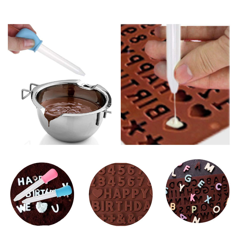  [AUSTRALIA] - Diamond Heart Silicone Cake Molds, Oven Safe Silicone Mold for Baking, Dessert Baking Pan Heart Breakable Molds for Chocolate, Brownie, Jelly, with Number Chocolate Molds, Silicone Droppers&Scrapers