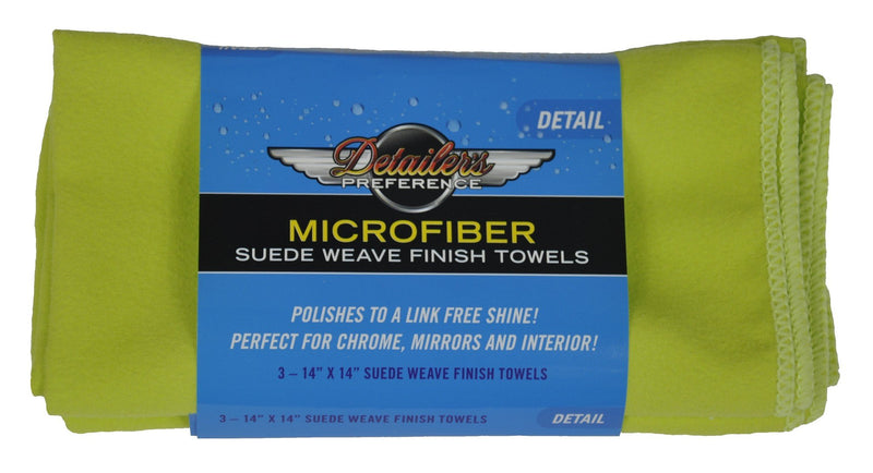  [AUSTRALIA] - Eurow Microfiber Suede Weave Finish Towels (3 Pack)