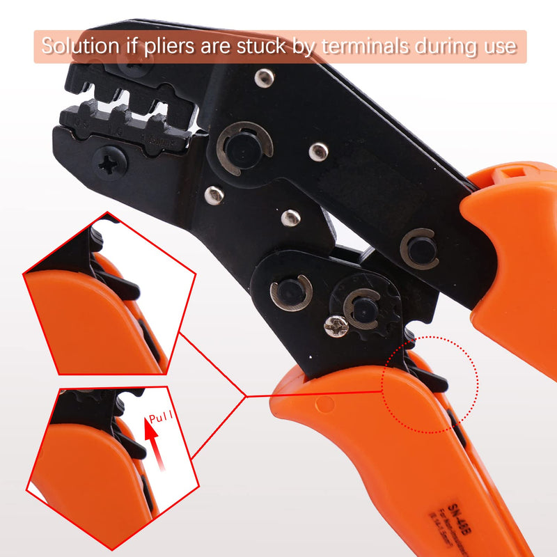  [AUSTRALIA] - Twidec/Wire Crimping Pliers 2.8/4.8/6.3 mm Spade 26-16AMG Crimping Tools Manual Crimp Fold Tool for Open Barrel Terminals SN-48B