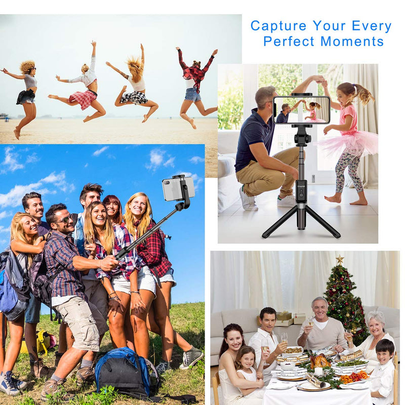  [AUSTRALIA] - AFAITH Selfie Stick Bluetooth, Extendable Selfie Stick Tripod Stand with Wireless Remote Shutter Compatible with iPhone 14/14 Pro Max/13/13 Pro Max/12/12 Pro/XS/XR/8/7/6s/6, Samsung