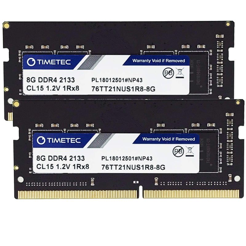  [AUSTRALIA] - Timetec 16GB KIT(2x8GB) DDR4 SODIMM for Intel NUC KIT/ Mini PC/ HTPC/ NUC Board 2133MHz PC4-17000 Non-ECC Unbuffered 1.2V CL15 1Rx8 Single Rank 260 Pin Computer Memory Ram Module Upgrade 16GB KIT(2x8GB)