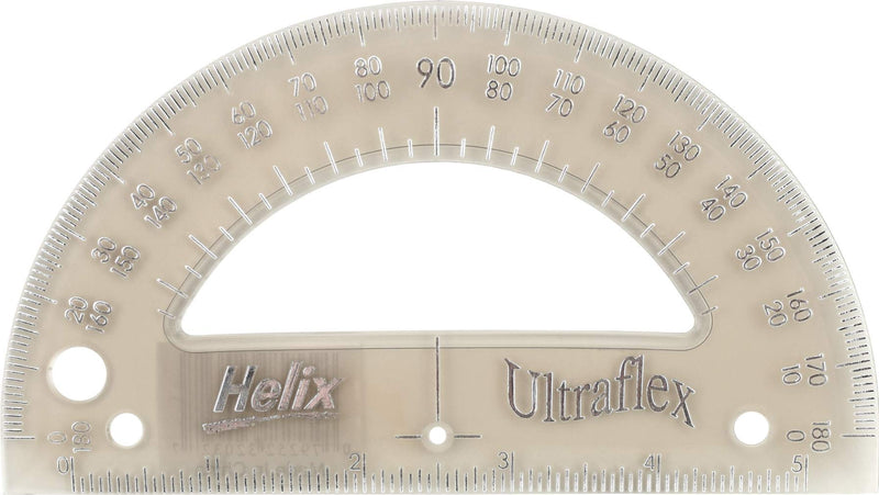 Helix Ultraflex Protractor 6 Inch / 15cm, Assorted Colors (32032) - LeoForward Australia
