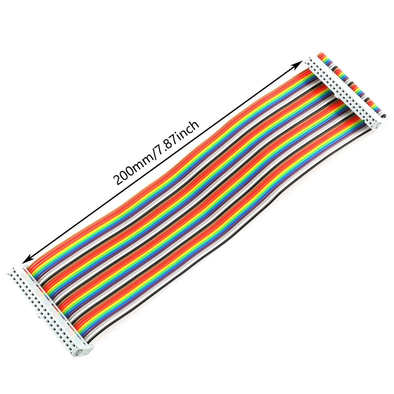  [AUSTRALIA] - DGZZI RPi GPIO Breakout Expansion Board+ 21cm 40Pin GPIO Flat Ribbon Cable for Raspberry Pi 4B/3B/3B+/2B/1B+